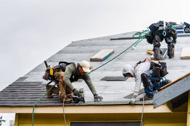 Professional Flat Roof Repair technician working in Rochester, NY